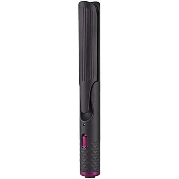 GlowTame Pro 2-in-1 Tourmaline-Ceramic Styler | 7-Temp Smart Control, 3D Anti-Scald & Travel-Ready Design for Salon Styles (Onyx Black