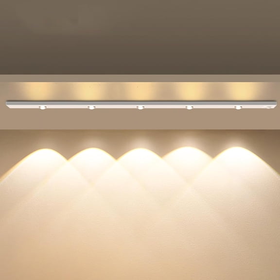 GlowTrack – Motion Sensor Rechargeable LED Light, GlowTrack Motion Lights, Punch-Free Smart Sensor Magnetic Rechargeable LED Lights, with Cat’S Eye Hill Effect 3-Color Dimmable