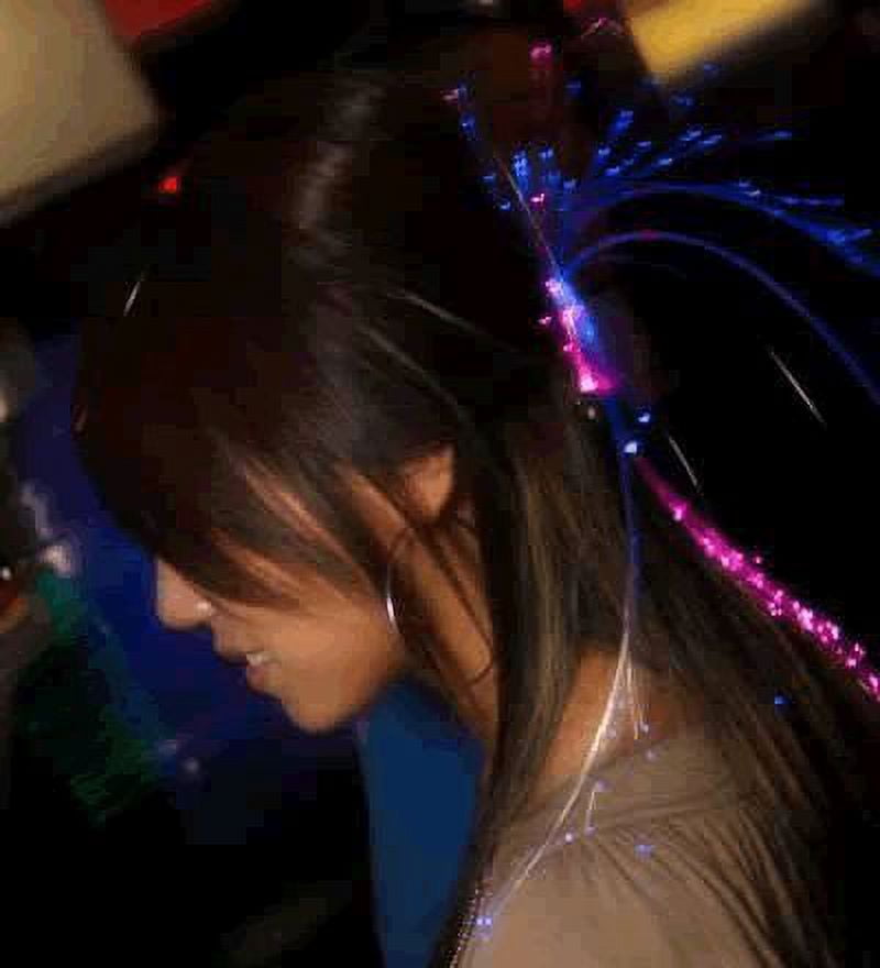 Glowbys Fiber Optic Hair Lights Purple Ultra Violet