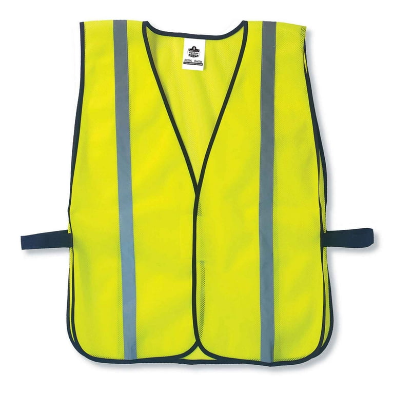 GloWear 8020HL Safety Vest, Polyester Mesh, Hook Closure, One Size Fit All, Lime GloWear 8020HL Safety Vest, Polyester Mesh, Hook Closure, One Size Fit All, Lime