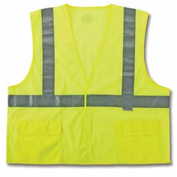 Glowear 8220HL Class 2 Standard Vest - Lime, 2 Extra Large-3 Extra Large