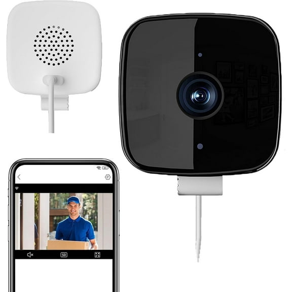 Glowflip Security Camera 3-Pack, 5G Dual-Band 2MP Indoor WiFi Cameras with Color Night Vision, Voice Intercom, Real-Time Alerts, for Home, Yard, and Garage Monitoring