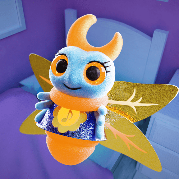 Glowies : Plush Firefly Blue / Glowes in the Dark