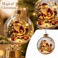 thumbnail image 1 of Glowing 3D Christmas Story Ornament, 3.9 Inch Illuminated Mini Holiday Scene Hanging Ball, LED Light Up Xmas Decoration Ornament, Festive Decor for Mantel Window, 1 of 6