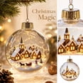 thumbnail image 1 of Glowing 3D Christmas Story Ornament, 3.9 Inch Lighted Christmas Hanging Ball with Warm LED Lights, Mini Winter Scene Tree Ornament, Holiday Keepsake Decor for Party, 1 of 6