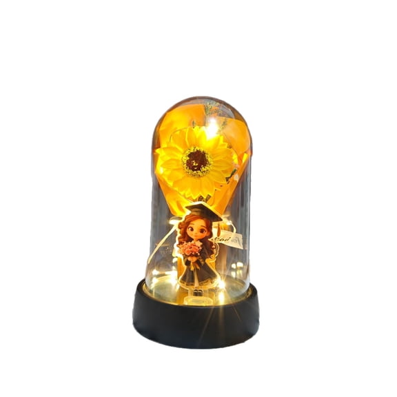 Glowing Artificial Flower Night Light Led Silk Bloom Lamp Usb Rechargeable Bedroom Bedside Table Decor Romantic Ambient Mood Lighting Home Accent