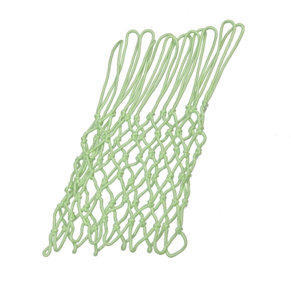 Glowing Basketball Hoop Rims Net 12 Rings Standard Size Glowing Basketball Net Sun Powered Sports Nylon Basketball Net