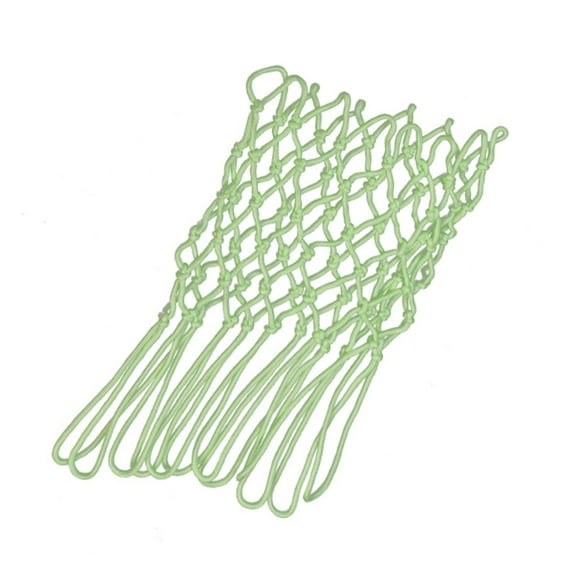 Glowing Basketball Hoop Rims Net 12 Rings Standard Size Glowing Basketball Net Sun Powered Sports Nylon Basketball Net