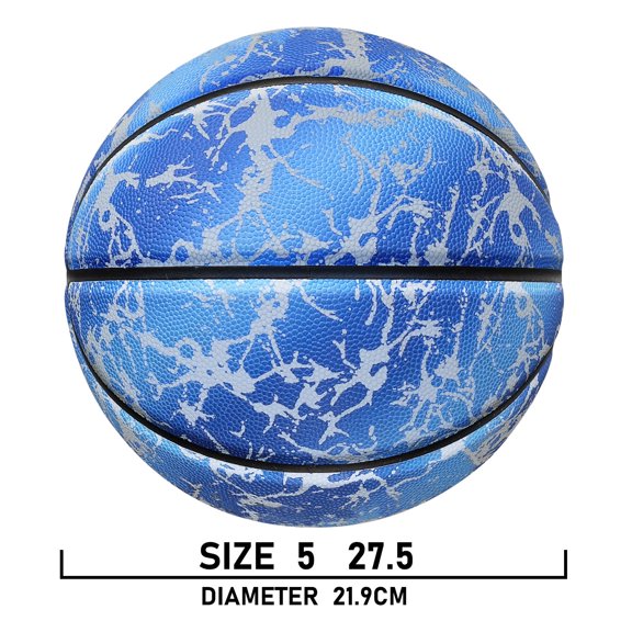 Glowing Basketball Leather Luminous Wear-Resistant Ball Size 5/6/7-27.5/28.5/29.5'' For Youth,In&Outdoor Basketball Night Game