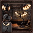 thumbnail image 1 of Glowing Bat Table Lamp Resin Night Light Decor for Halloween Party Home Office Tabletop Ornament Gothic Style Holiday Gift Lighting, 1Pack Glowing Bat #C, 1 of 6