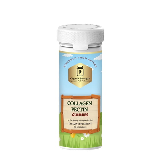 Glowing Beauty: Collagen Pectin Gummies for Radiant Skin, Hair & Nails with 2500mcg Biotin, 200mg Collagen (60 Count)