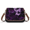 thumbnail image 1 of Glowing Butterfly Violet Vintage Crossbody Bag for Women Medium Leather Hobo Bags Shoulder Bag Classic City Leather Satchels, 1 of 8