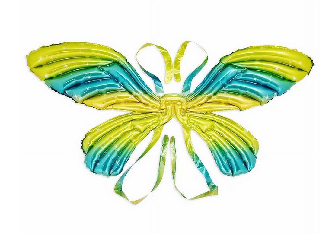 Glowing Butterfly Wings Balloons for Kids Girls, Angel Rocket Wing