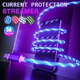 thumbnail image 1 of Glowing Cable Mobile Phone Charging Cables LED light Micro USB Type C Charger For Samsung Xiaomi iPhone Charge Wire Cord (2m/6.6ft,For IOS), 1 of 6