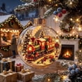 thumbnail image 1 of Glowing Christmas Diorama Ornament - Christmas Ornaments Decorations，Set | Light-Up Mini Holiday Scene with Warm LED Light, Festive Keepsake Gift for Home Christmas Party Decoration, 1 of 8