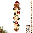thumbnail image 1 of Glowing Christmas Door Hanger 6 Festive Lighted Designs Vertical Display, 1 of 9