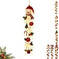 thumbnail image 1 of Glowing Christmas Door Hanger 6 Festive Lighted Designs Vertical Display, 1 of 9