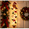 thumbnail image 1 of Glowing Christmas Door Hanger,LED Light Up Gingerbread Man Christmas Ornament, Spiral Cascading Hanging Decor for Front Door, Mantel, Window, Christmas Party Supplies, 1 of 8