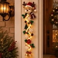 thumbnail image 1 of Glowing Christmas Door Hanger with Lighted, Dimensional Details & Space-Saving Vertical Décor for Window Wall and Mantel, 1 of 6