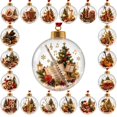 thumbnail image 1 of Glowing Christmas Ornament Lighted Mini Holiday Scene Clear Hanging Ball Bauble Warm LED Festive Decoration Keepsake Gift for Christmas Tree Home Decor, 1 of 4