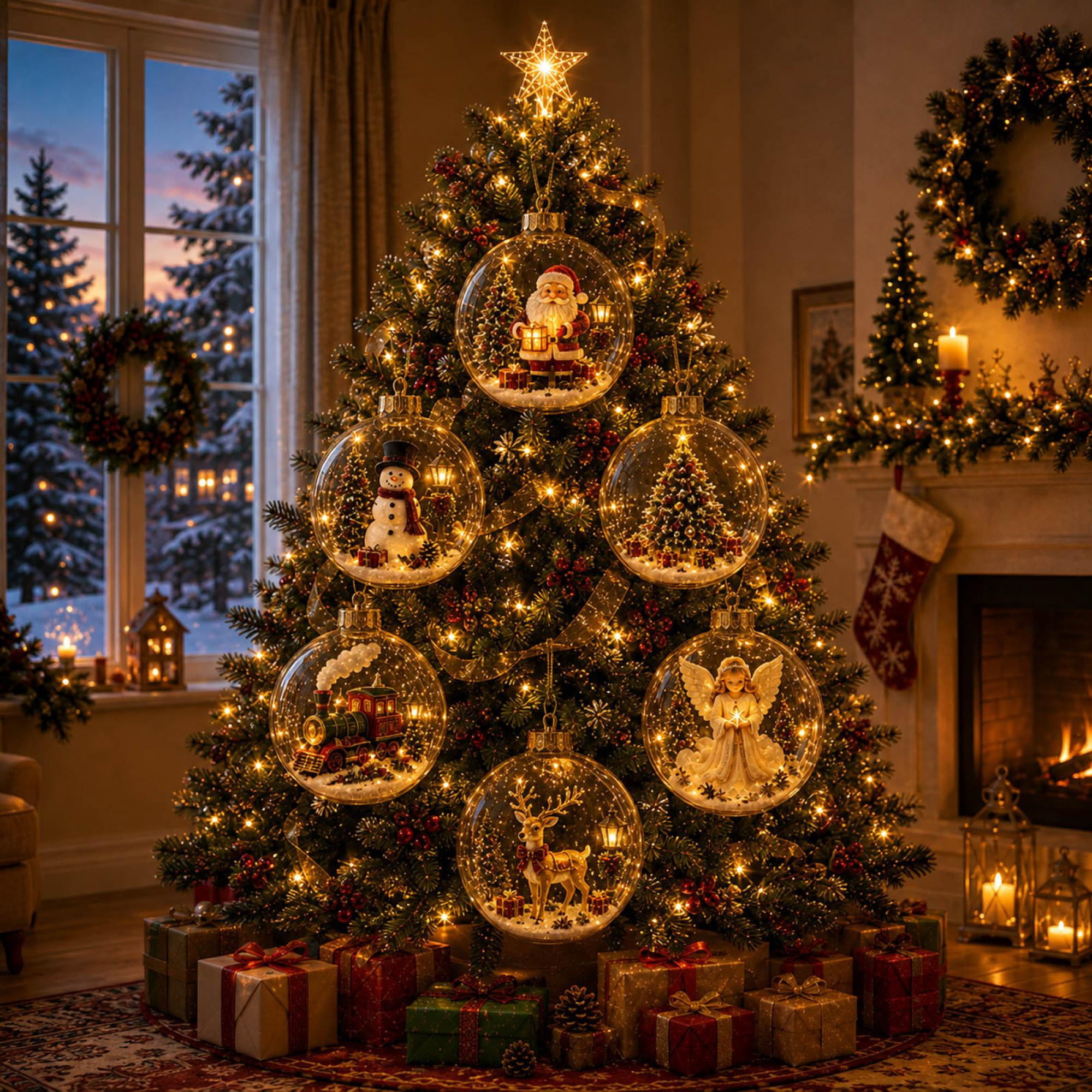 Glowing Christmas Story Ornament Christmas Decorations 6PCS 3 94inch glowing-christmas-story-ornament-christmas-decorations-6pcs-3-94inch