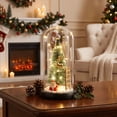 thumbnail image 1 of Glowing Christmas Story Ornament, Cosmody Record A Message Christmas Tree, Tabletop Christmas Tree with Black Base, 1 of 9