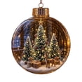 thumbnail image 1 of Glowing Christmas Story Ornament LED Scene Plastic Warm Glow & Shatterproof Festive Keepsake Gift for Home Christmas Party Decoration by MPOISVA, 1 of 6
