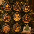 thumbnail image 1 of Glowing Christmas Story Ornament Light-Up Hanging Ball, 3.15 Inch | Warm Light Illuminates the Mini Holiday Scene While the Clear Sphere and Hanging Loop Suit Seasonal Tree Displays, 1 of 7