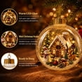 thumbnail image 1 of Glowing Christmas Story Ornament, Light‑Up Mini Holiday Scene 3.5In, Hanging Diorama Ornament with Warm LED Light, Festive Keepsake for Tree, Mantel & Christmas Party Decor, 1 of 6