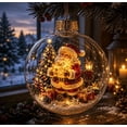 thumbnail image 1 of Glowing Christmas Story Ornament – Light-Up Mini Holiday Scene with Warm LED, Festive Keepsake for Tree Home Party, Thoughtful Gift for Christmas Lovers, 1 of 7