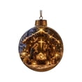 thumbnail image 1 of Glowing Christmas Story Ornament with Warm LED and 3D Mini Holiday Scene Glowing Christmas Story Ornament, 3D Mini Scene, Warm LED Glow, Ready To Hang, Tree And Wreath Decor, 1 of 7