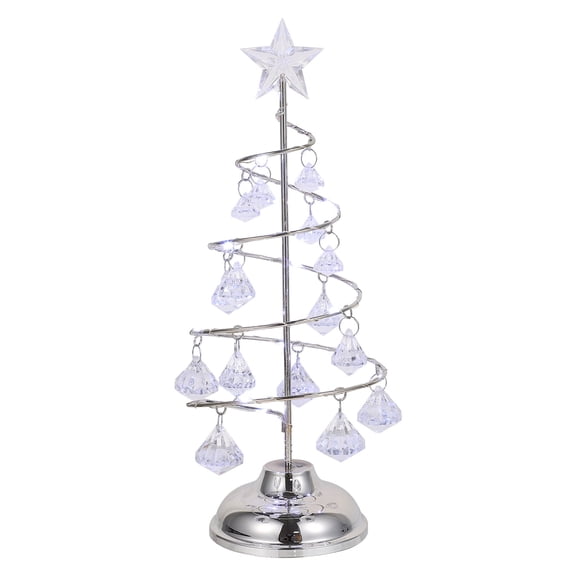 Glowing Christmas Tree Optic Decor Decoration Garland Outdoor Fairy Lights Man Silver
