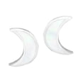 thumbnail image 1 of Glowing Crescent Moon White MOP Inlay Sterling Silver Earrings, 1 of 5