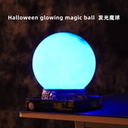 Glowing Crystal Ball, Magical Flashing Ball with Spooky Sounds,LED Fancy Orb Decorations for Halloween Haunted Houses Home Office,Flash Witch Wizard Orb Props