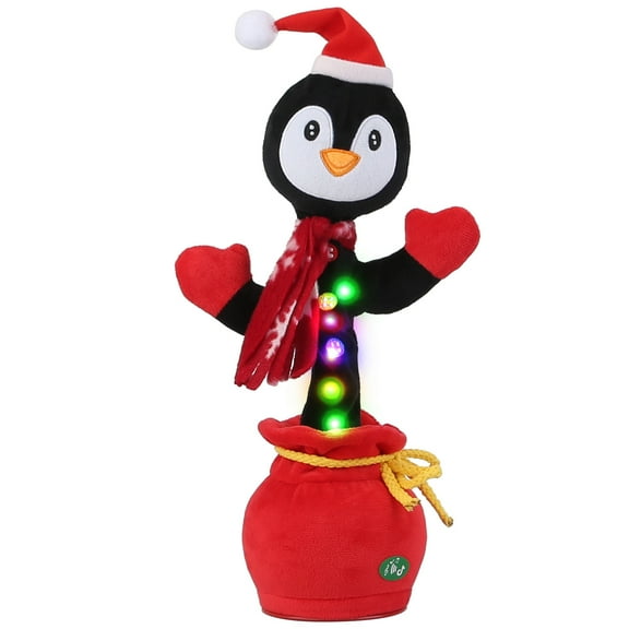 Glowing Dance Toy, iMountek Wiggly Dance Cartoon Toy Interactive Sing Song Whirling Mimicking Recording Light up Toy Kids Gift,Penguin