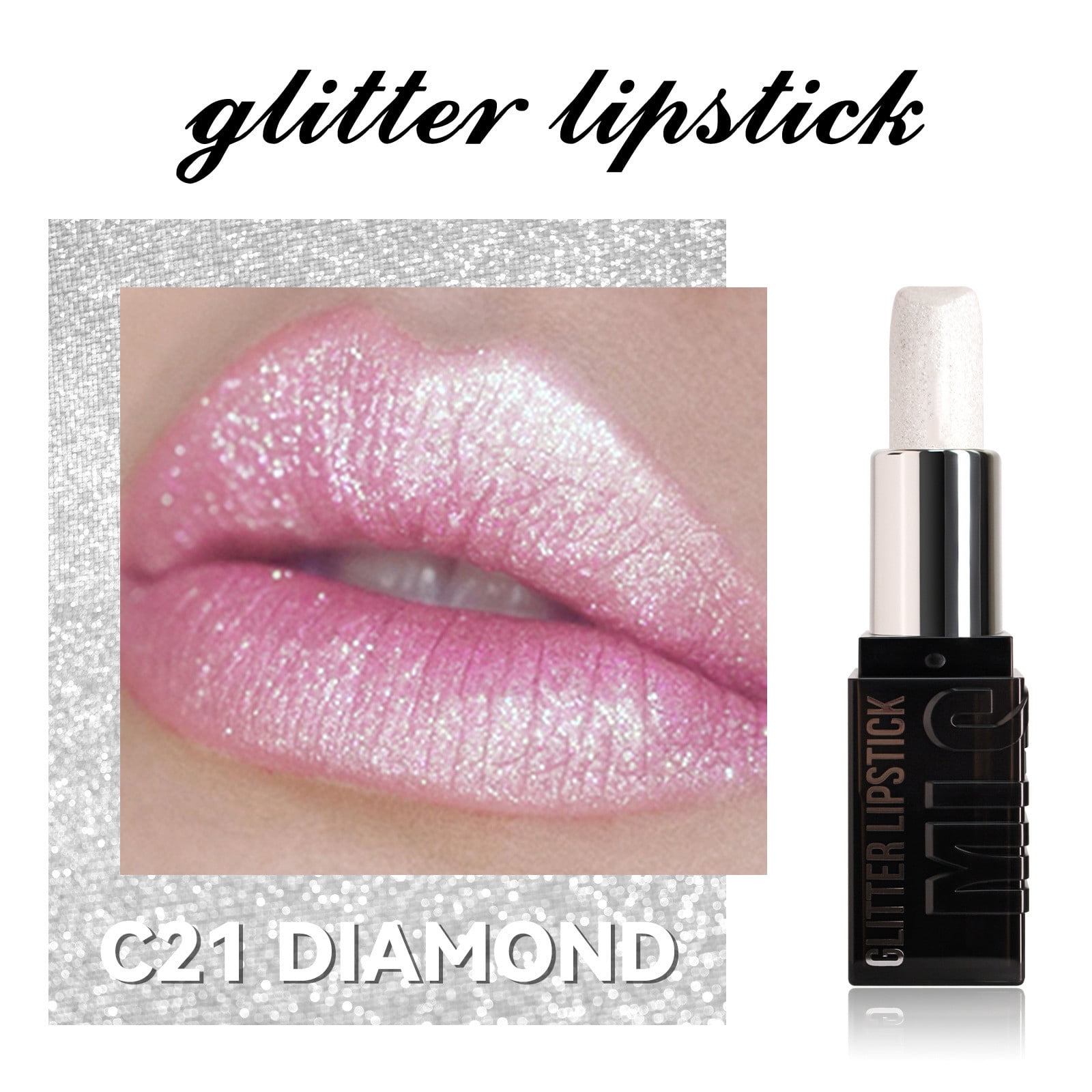 Maia Roxie Rechargeable Crystal Gems Lipstick-Neon Pink main image 0