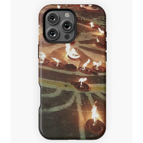 Glowing Diya Diwali Festival of Lights Phone Case for iPhone 16 15 14 13 12 11 Pro Max