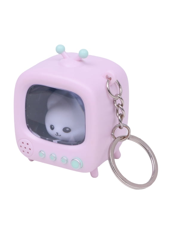 Glowing Doll Charm Keychain Miniature Display Device Shape LED Light Up Function For Travel Camping Decoration