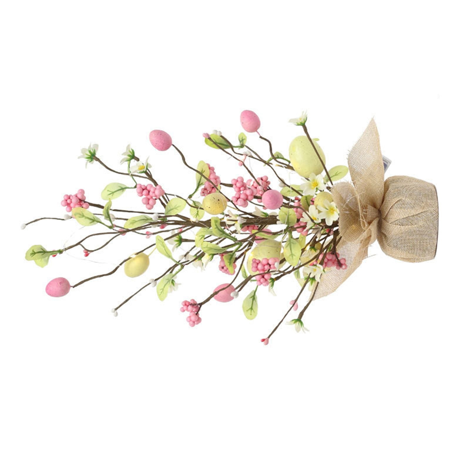 Glowing Easter Egg Material with LED Lights for Festive Tabletop Home Scene Displays Easter Party Mantel Decor