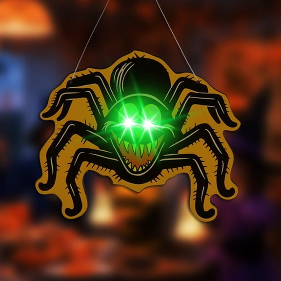 Glowing Eye Vampire Hanging Halloween Decoration C 1pc