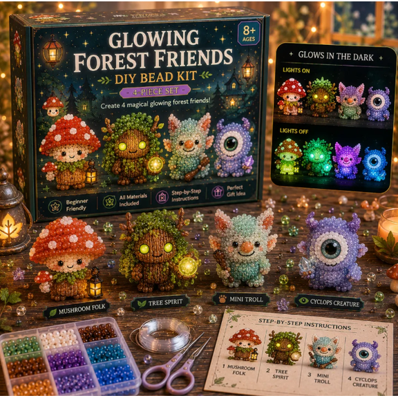 Glowing Fantasy Spirits DIY Bead Kit Series
