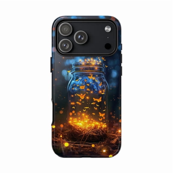 Glowing Fireflies Jar Lightning Bug Night Magic iPhone Case 17 16 15 14 13 12 11 Pro Max