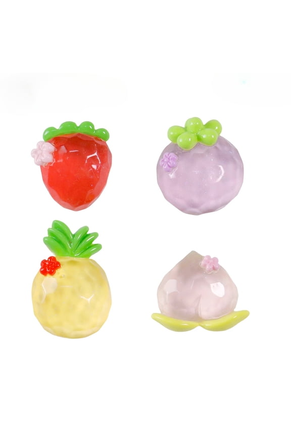 Glowing Fruit Shoe Decorations, Resin Shoe Ornaments, Shoe Buckle Accessories, Fits Most Standard Hole Clog Shoes