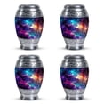 thumbnail image 1 of Glowing Galalxy Small Urn For Ashes - Adult Urns For Human Ashes Women - Decorative Urns For Human Ashes - Portable Urns For Human Ashes - Urns For Ashes Adult Male Small (Size -3inch,4pcs), 1 of 5