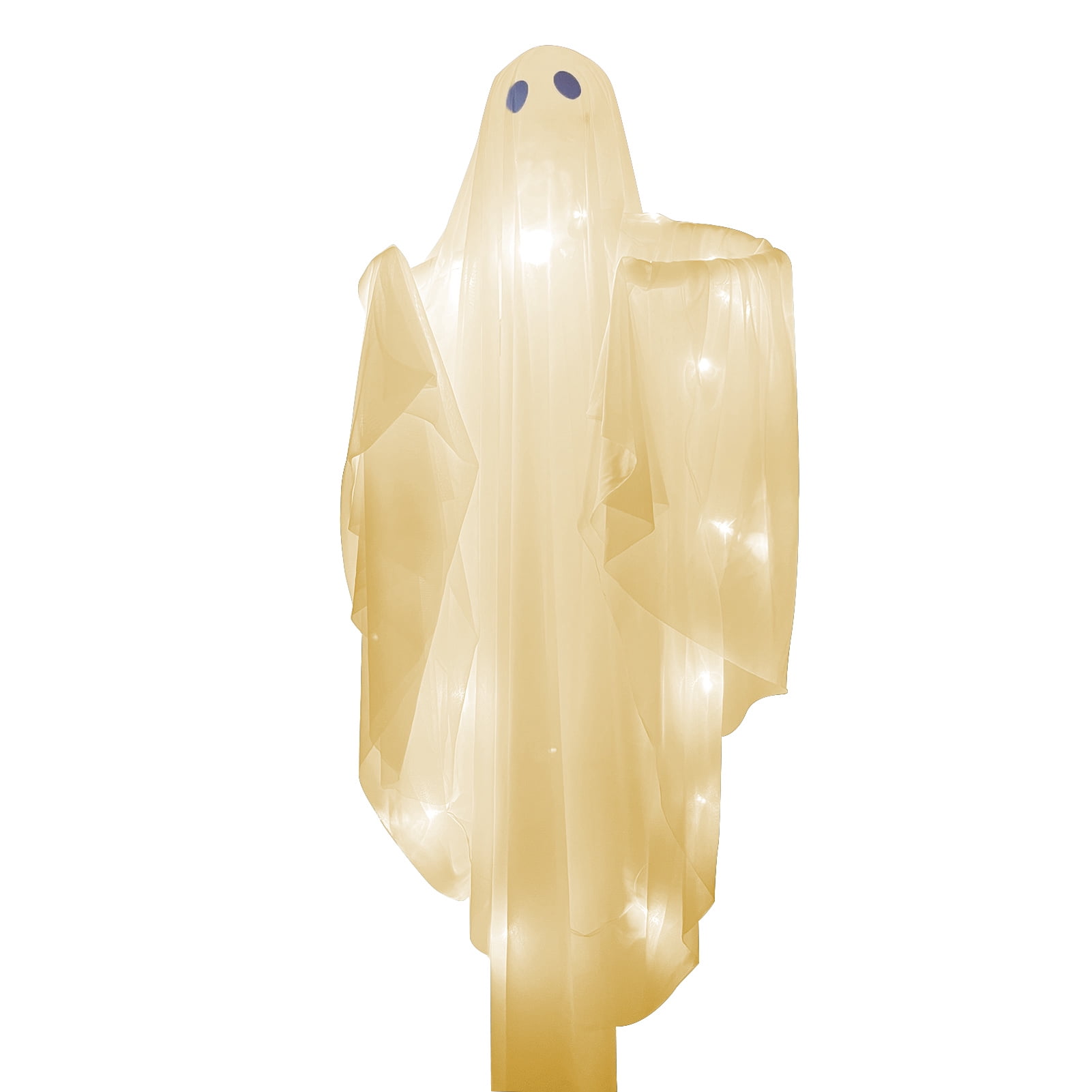 Glowing Ghost Pendant Halloween Hanging Ghost Decoration with LED Light ...