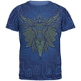 thumbnail image 1 of Glowing God Lion Gold Mens T Shirt Heather Royal LG, 1 of 2