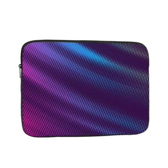 Glowing Halftone Neon Portable Laptop Sleeve Compatible with MacBook Air Notebook Computer Case for Men Women College School Students