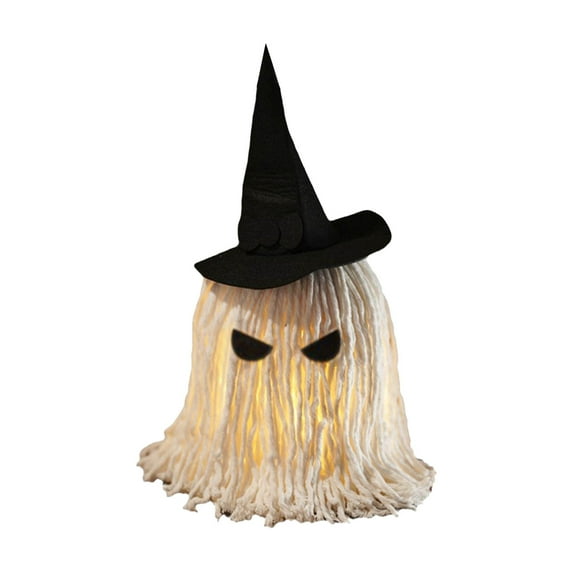 Glowing Halloween Ghost Pendant - 18" Light-Up Decor with Bendable Arms, 3 Lighting Modes for Indoor/Outdoor Party Decorations