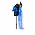 thumbnail image 1 of Glowing Halloween Ghost Reaper Yard Light Decoration with Blue Fiber Optic Tail and Pumpkin Head, 1-Pack, Black and Blue Led Design, for Outdoor Lawn and Garden, Decoration, 1 of 6