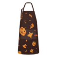 thumbnail image 1 of Glowing Halloween Icons Apron-Garden Aprons for Women with Pockets-Cotton Linen Waterproof Kitchen Cooking Gardening Aprons Adjustable for Kitchen,Cooking,BBQ and Salon 32"x27", 1 of 7
